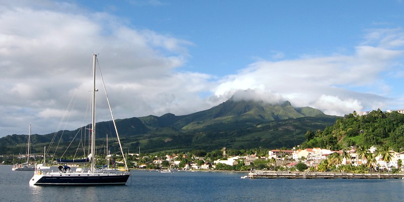 Vor Anker, St. Pierre, Martinique