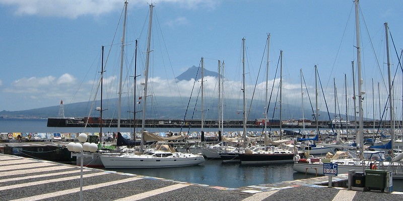 Hafen Horta, Azoren